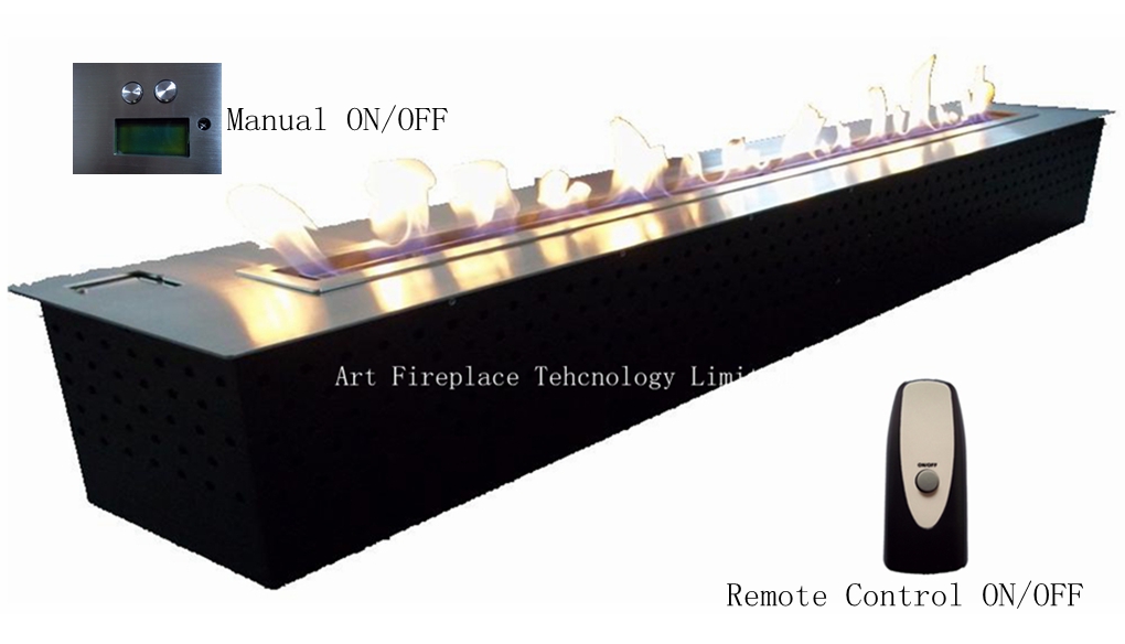 art ethanol burner with remote controller