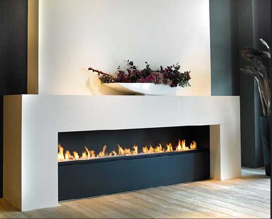 modern automatic ethanol fireplace