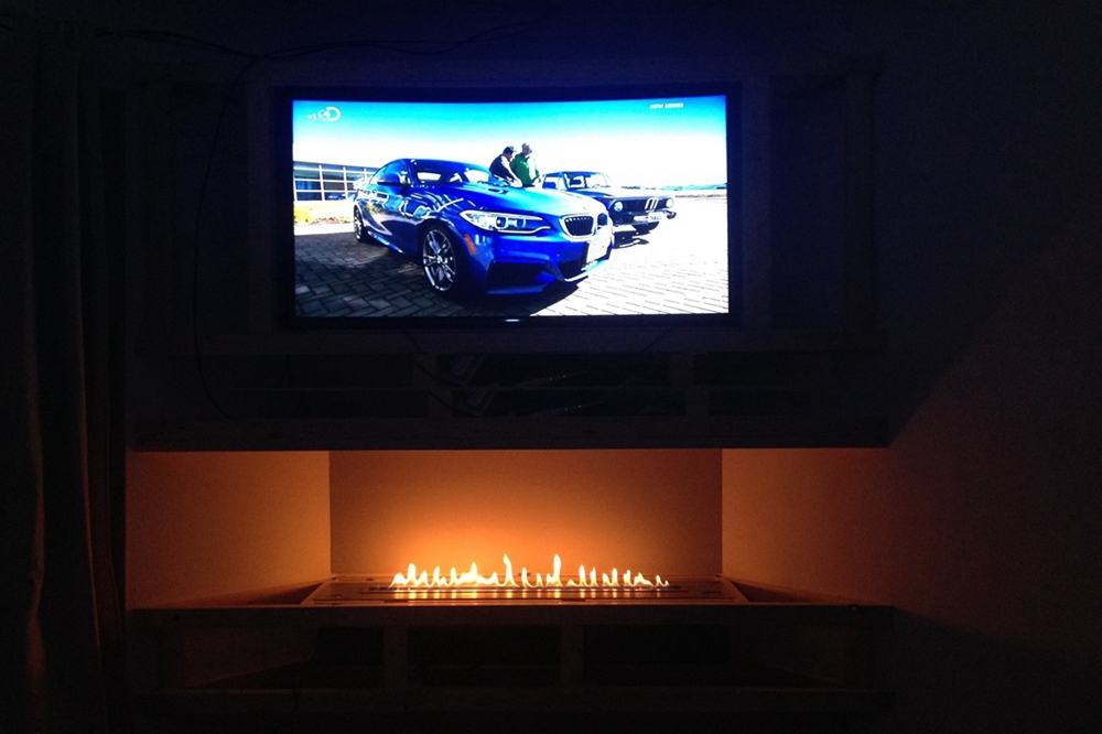 automatic ethanol fireplace unique design fire space